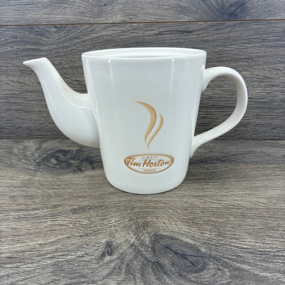Tim Hortons Tea Mug Novelty Teapot Shaped Ceramic Coffee‎ Cup